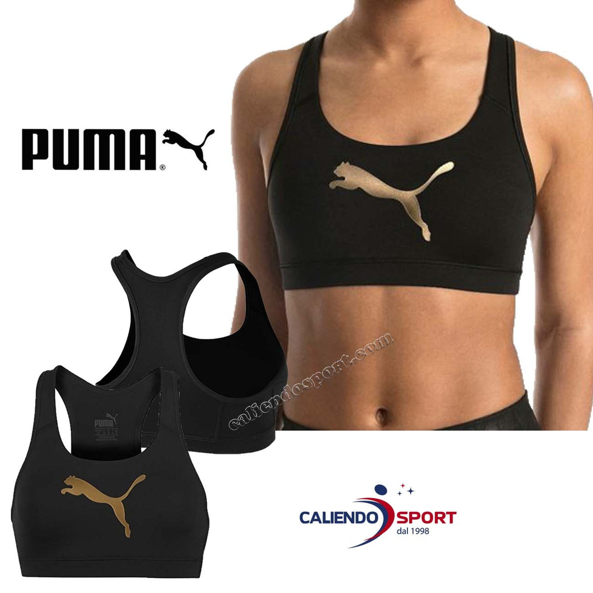 REGGISENO PUMA 516996 01 NERO IMPATTO MEDIO SPORT TOP