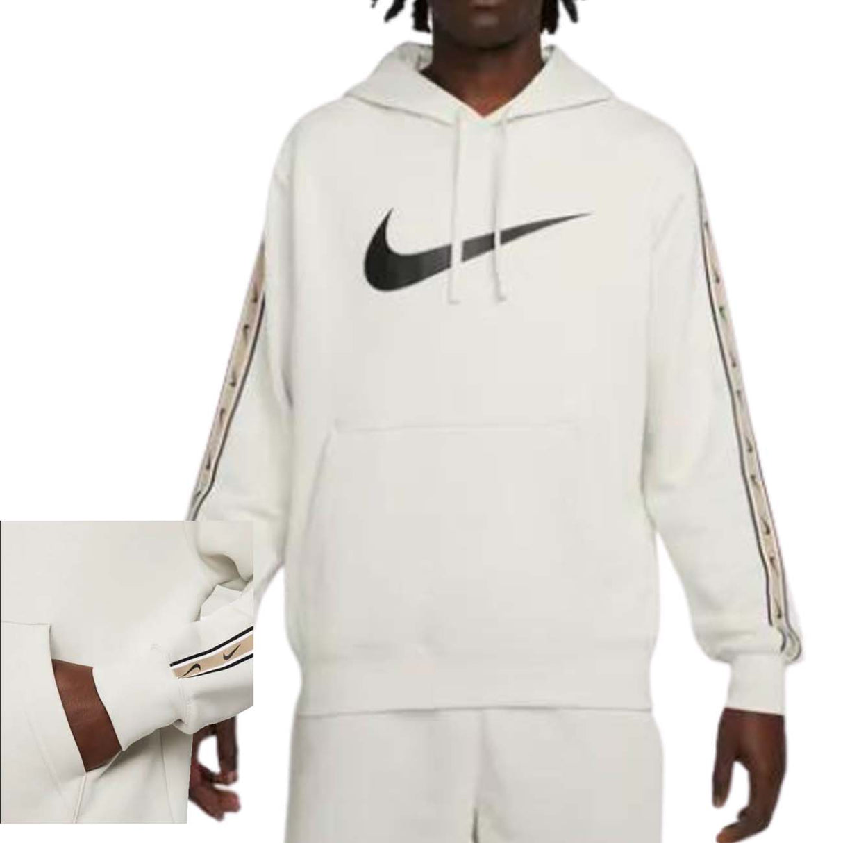 NIKE DX2028 072 SPORTAWEAR REPEAT COTTON FLEECE SWEATSHIRT