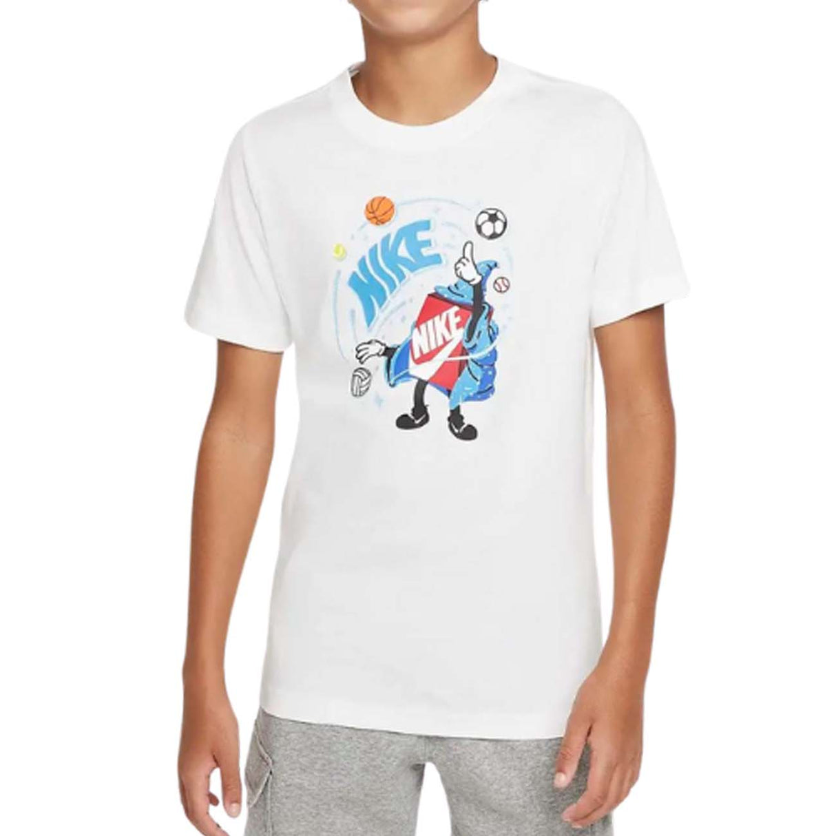 T-SHIRT NIKE FN9614 100 SPORTWEAR EN COTON BLEU