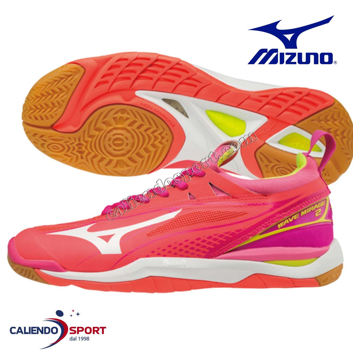SCARPA MIZUNO DONNA X1GB175046 HANDBALL WAVE MIRAGE 2 PALLAMANO SPORT