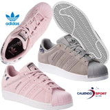 CHAUSSURES FEMMES B37262 B37261 ADIDAS ORIGINALS SUPERSTAR J BASKETS BASSE ROSE GRIS