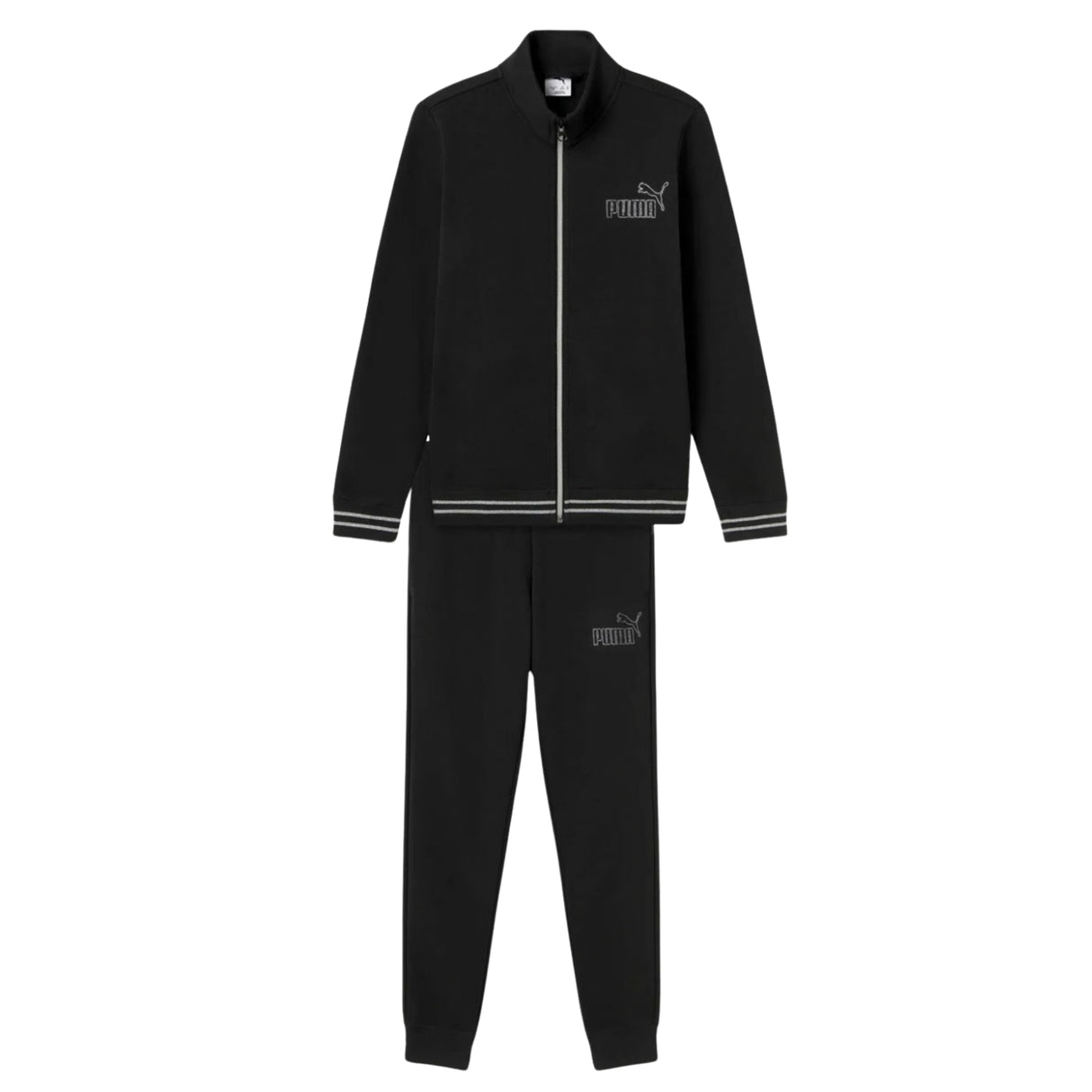 TUTA RAGAZZE PUMA 693862 01 ESSENTIALS COTONE GARZATO NERO