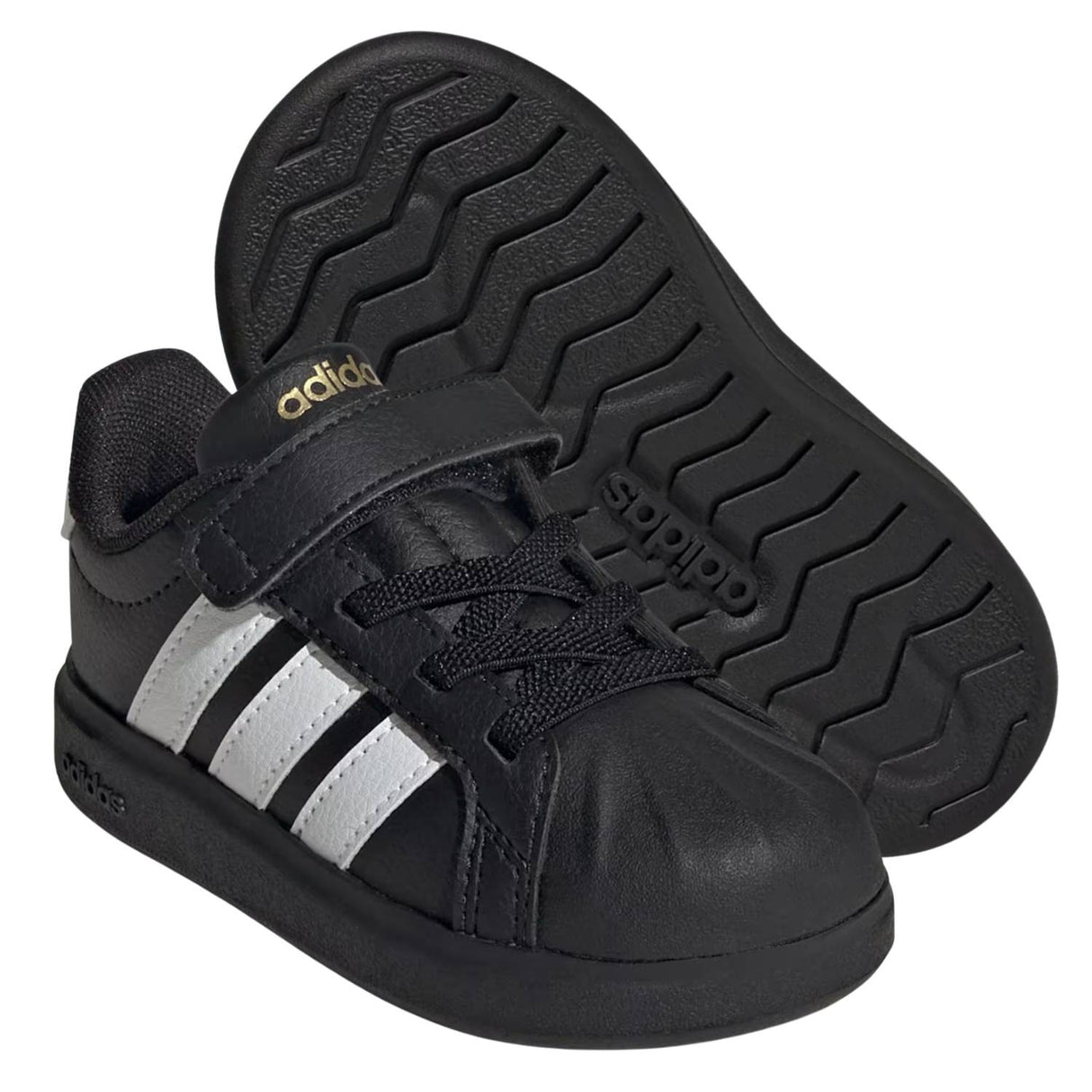 SCARPA BAMBINI ADIDAS JS5054 STREETTALK STRAPPO NERO