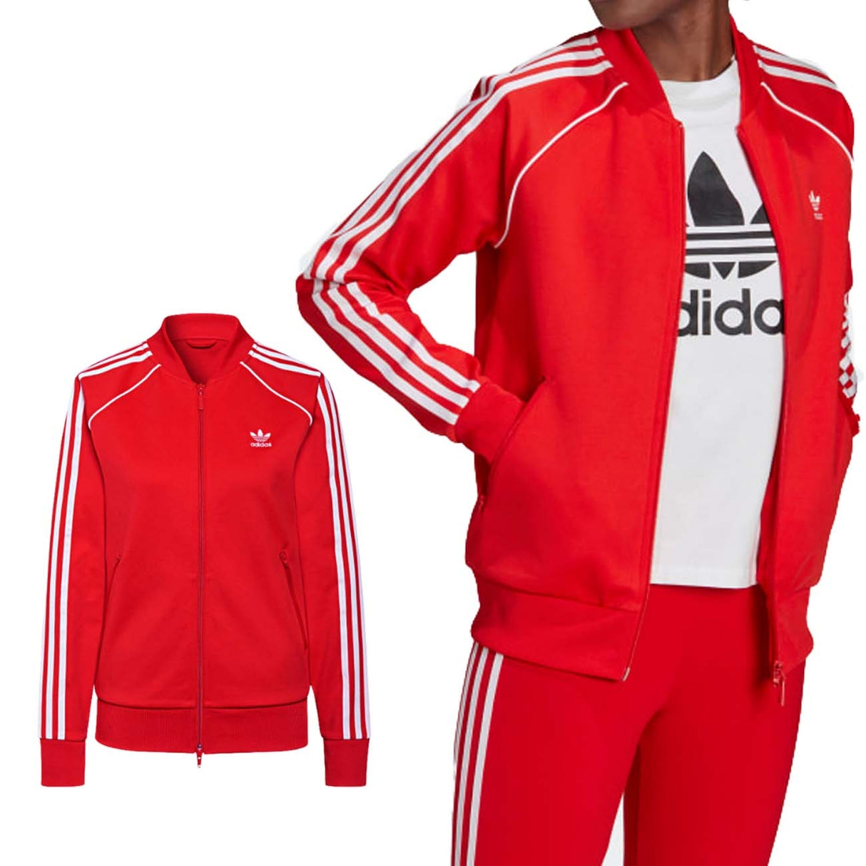 VESTE DE SURVÊTEMENT ADIDAS H18189 VESTE PRIMEBLUE SST POUR FEMMES
