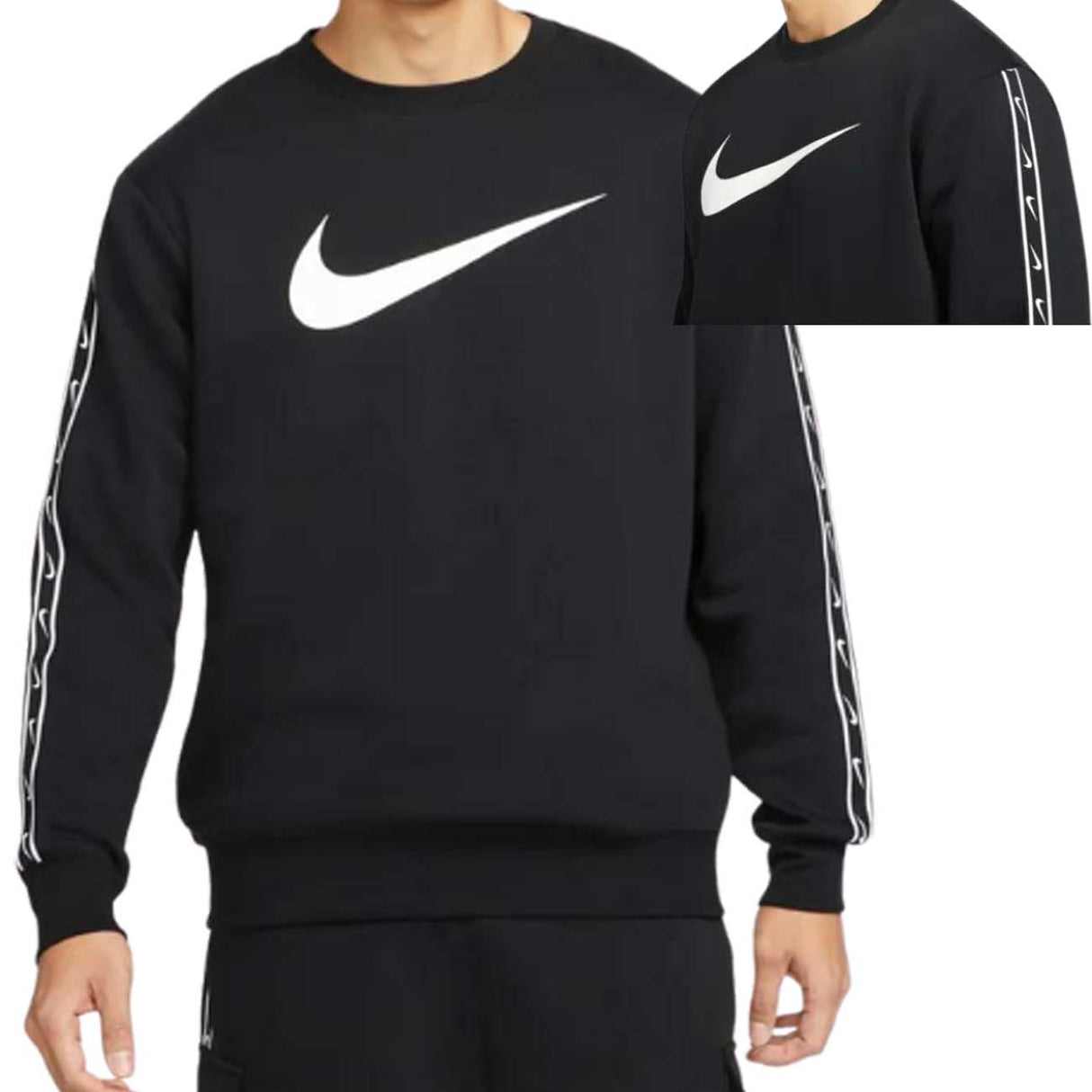 FELPA NIKE DX2029-010 SPORTSWEAR REPEAT NERO