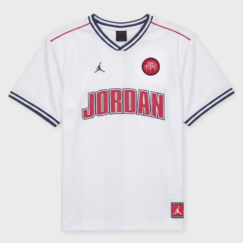 T-SHIRT RAGAZZI JORDAN 95F217 001 BRAND  BIANCO