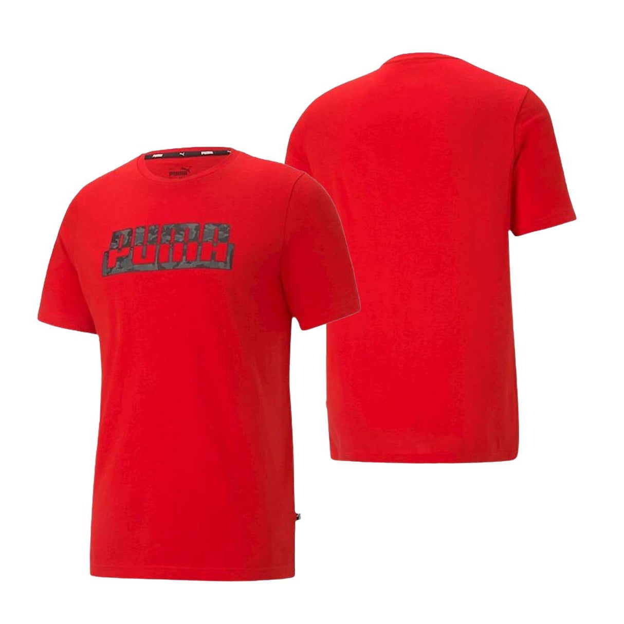 T-SHIRT GRAPHIQUE PUMA 588497 11 CORE CAMO ROUGE