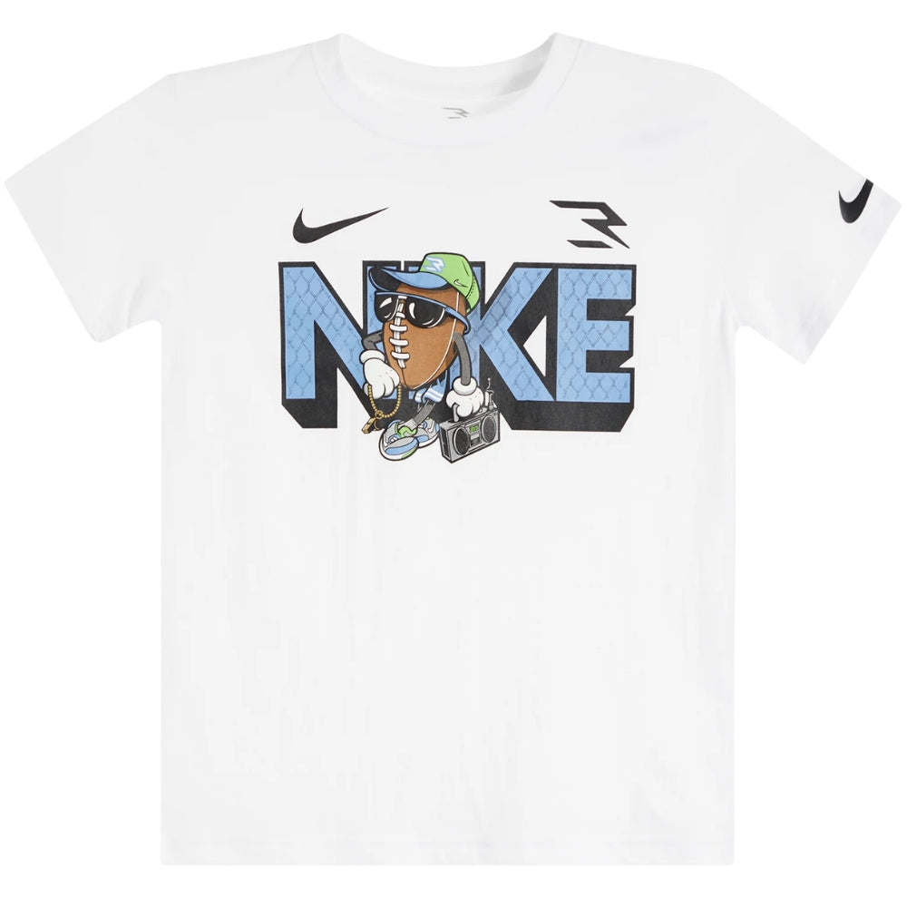 T-SHIRT RAGAZZI NIKE 9Q1450 001 SPORTWEAR COTONE BIANCO