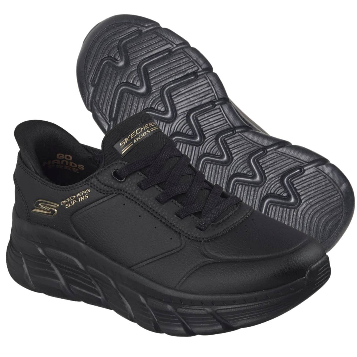 SCARPA DONNA SKECHERS 117394 BBK SLIP INS BOBS B FLEX HI
