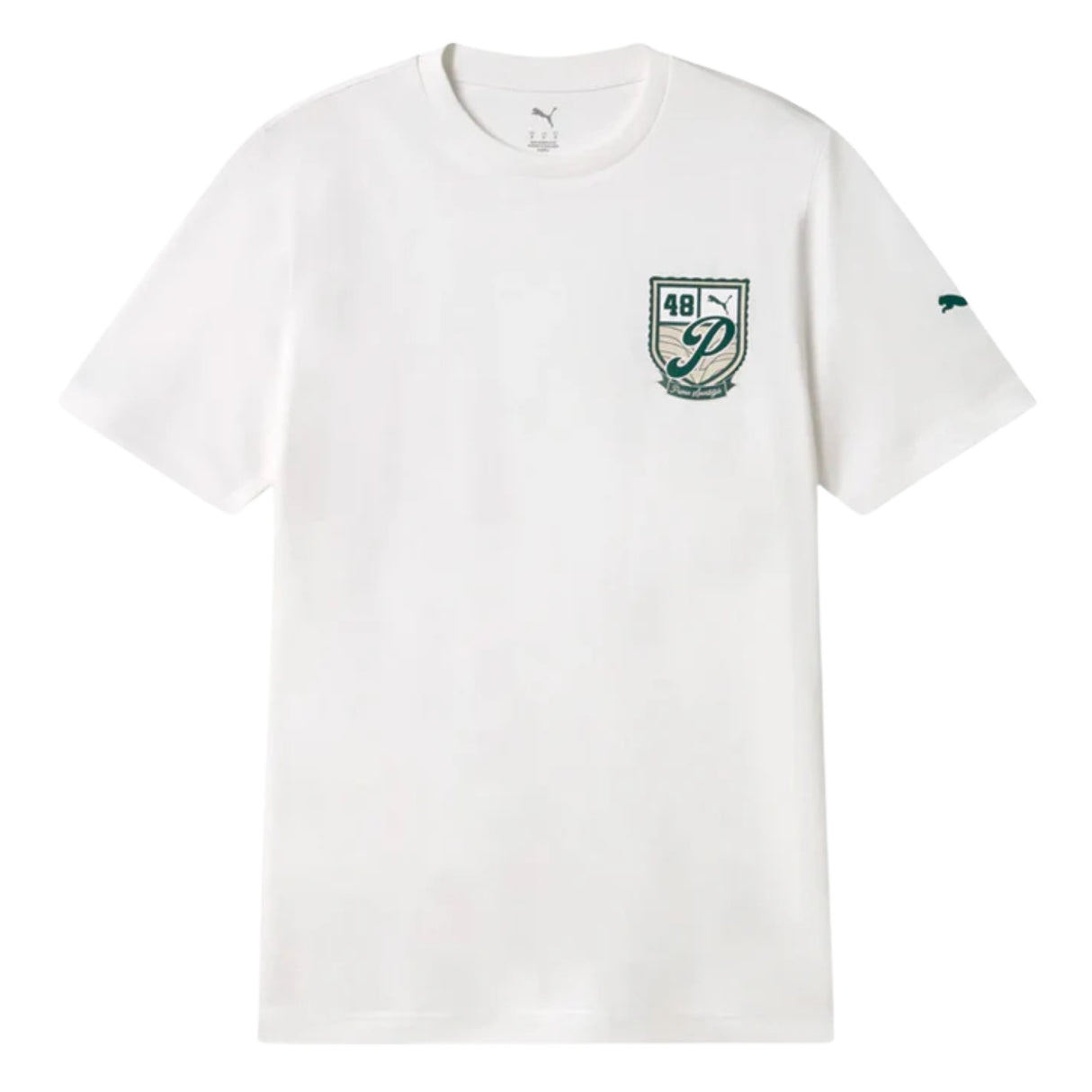 T-SHIRT PUMA 633146 02 WARDROBE ESS VARSITY BIANCO