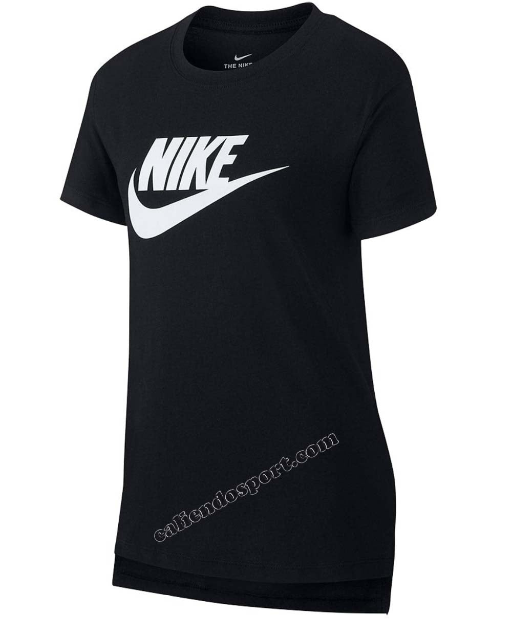T-SHIRT NIKE RAGAZZE AR5088 COTONE NERO BIANCO ROSA