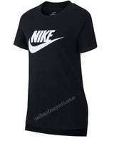 T-SHIRT NIKE RAGAZZE AR5088 COTONE NERO BIANCO ROSA