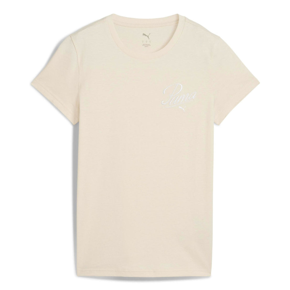 T-SHIRT DONNA PUMA 684982-87 SCRIPT COTONE BEIGE
