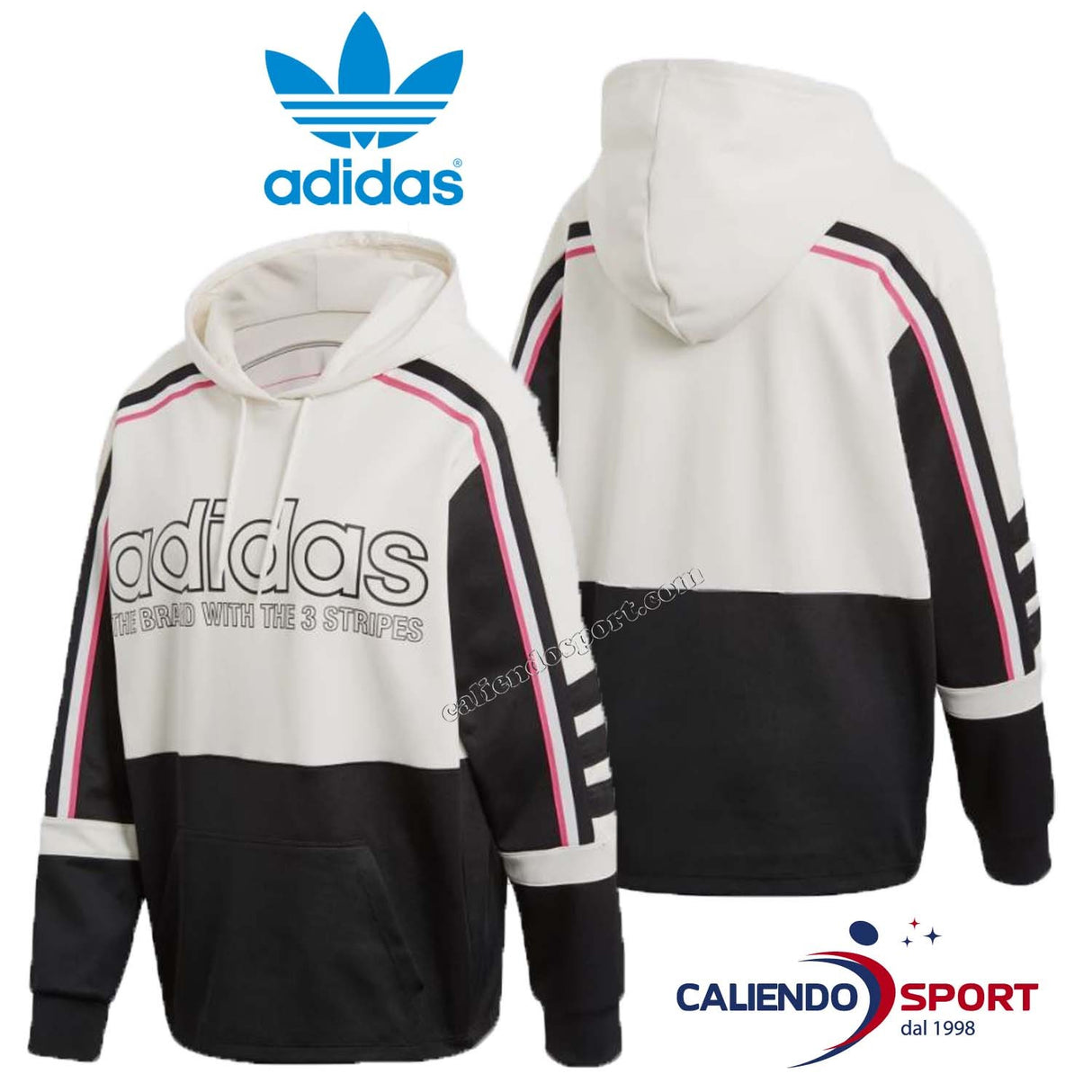 Sweat à capuche pour femme ADIDAS ORIGINALS DH4205, style sport décontracté
