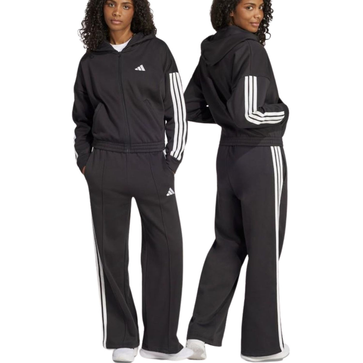 TUTA DONNA ADIDAS JF3388 ENERGIZE NERO FELPATA
