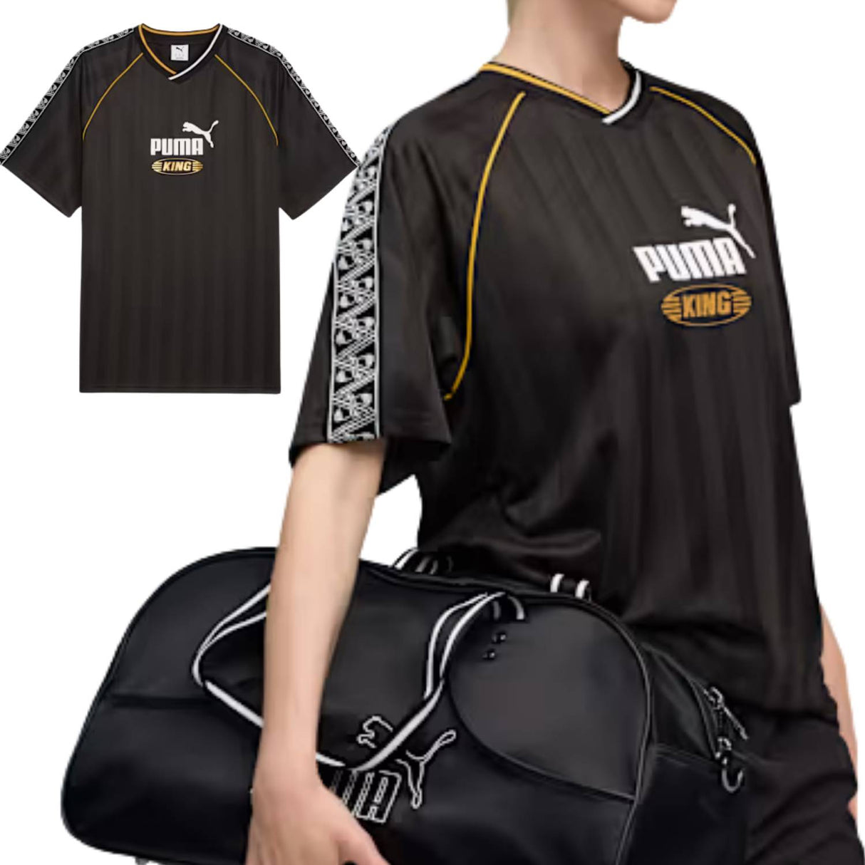 T-SHIRT PUMA 632563 01 KING UNISEX NERO