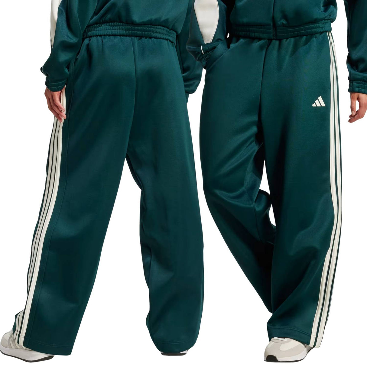 PANTALONE DONNA ADIDAS JW0529 STADIUM 3 STRISCE VERDE