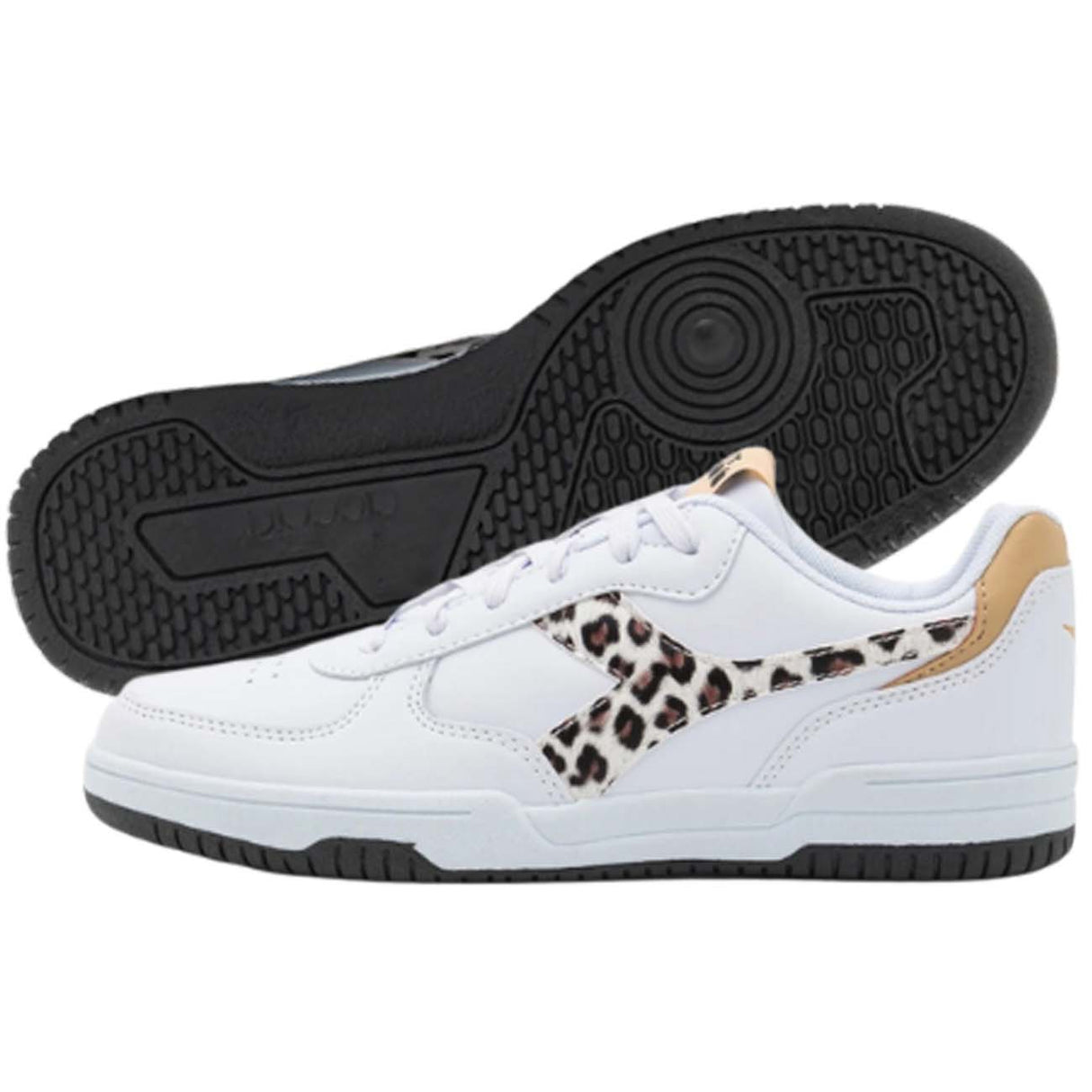 DIADORA WOMEN'S SHOES 179741 C0351 RAPTOR LOW LEOPARD