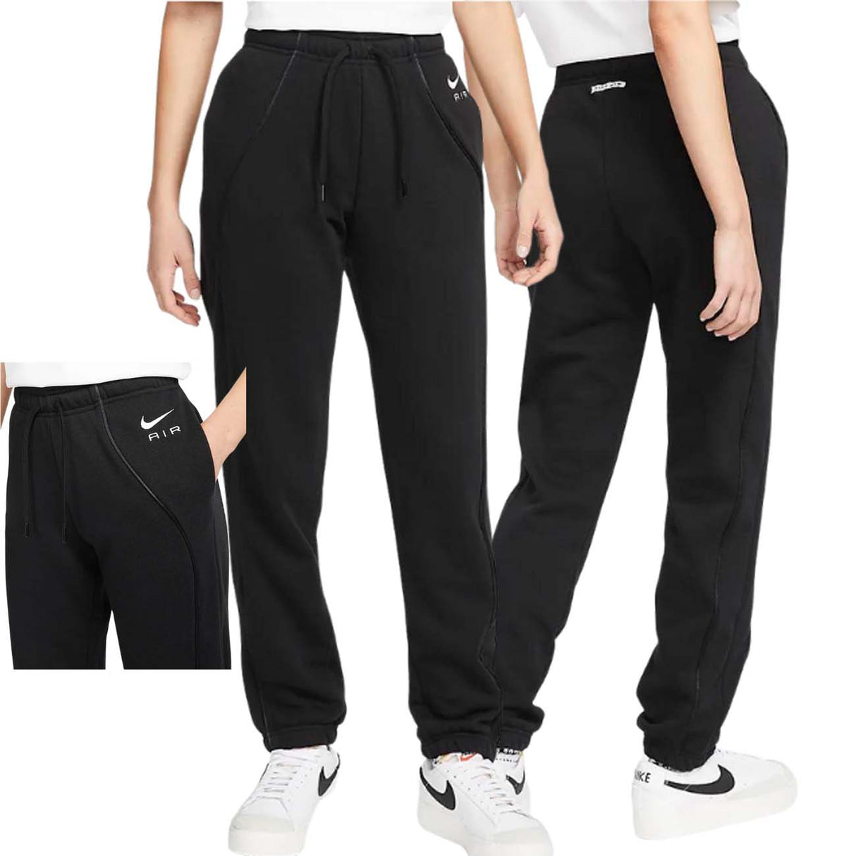 PANTALONE DONNA NIKE DQ6563 010 AIR NERO
