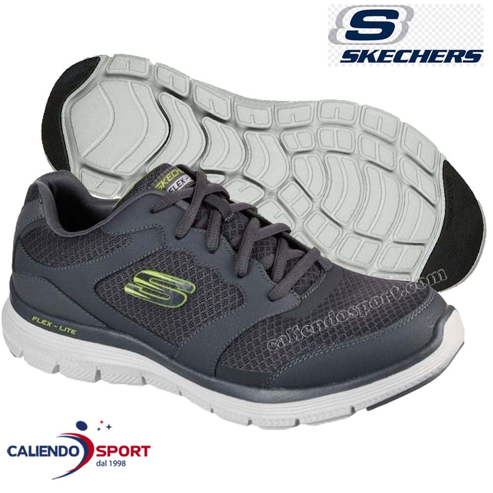 CHAUSSURES SKECHERS 232225 CHAR GREY EN MOUSSE À MÉMOIRE DE FORME REFROIDIE PAR AIR