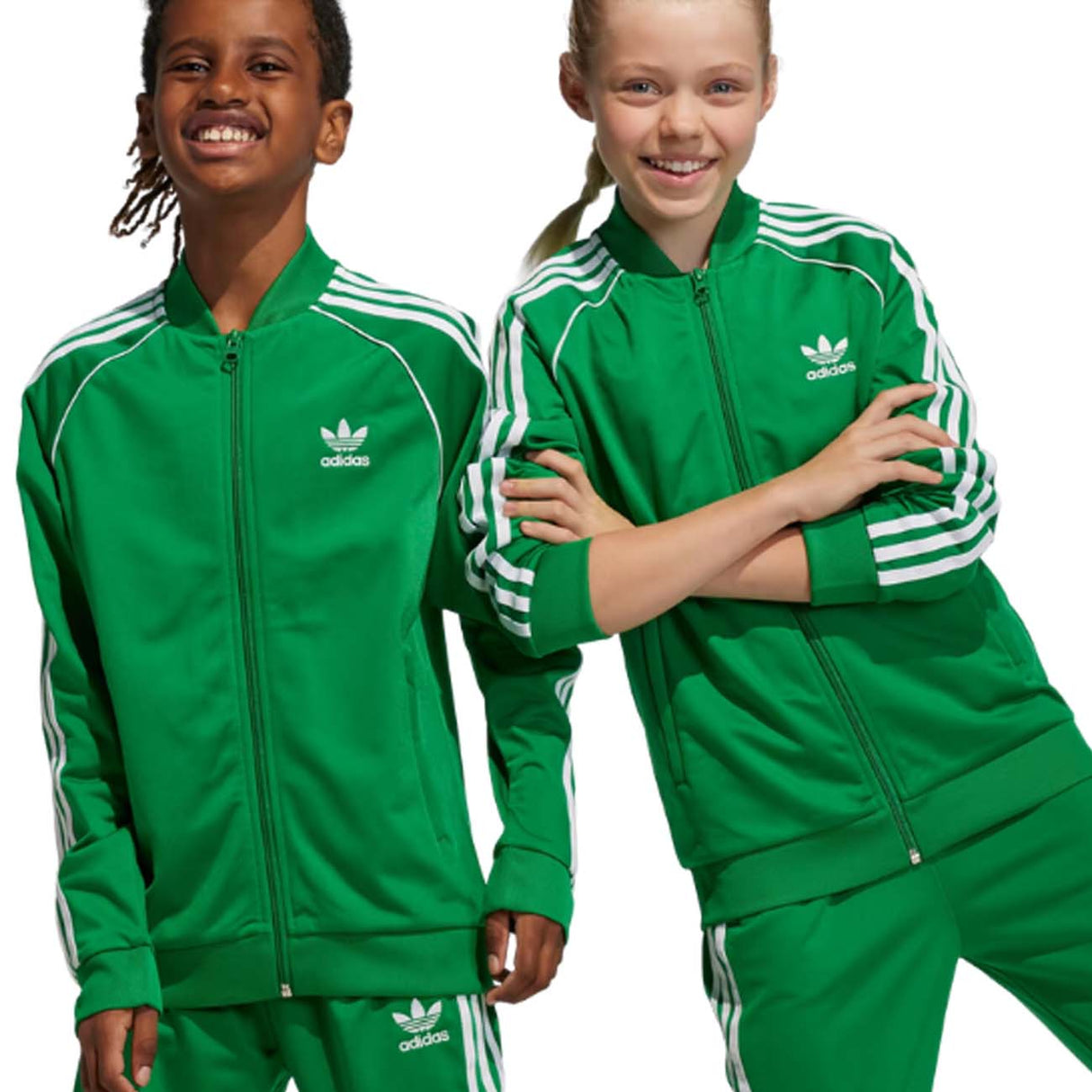 VESTE ADIDAS POUR GARÇONS IN4744 ADICOLOR ACÉTATE VERT