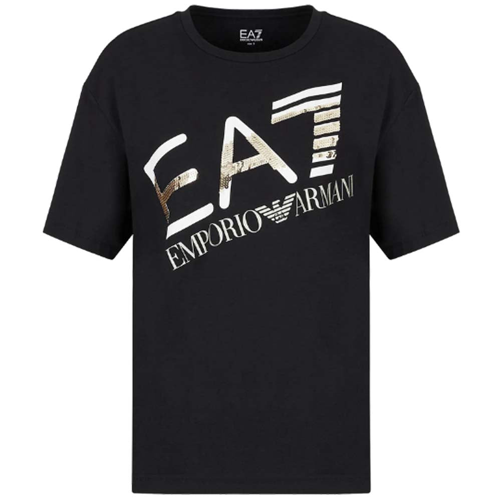 WOMEN'S T-SHIRT 6LTT35 TJFKZ LOGO COTTON