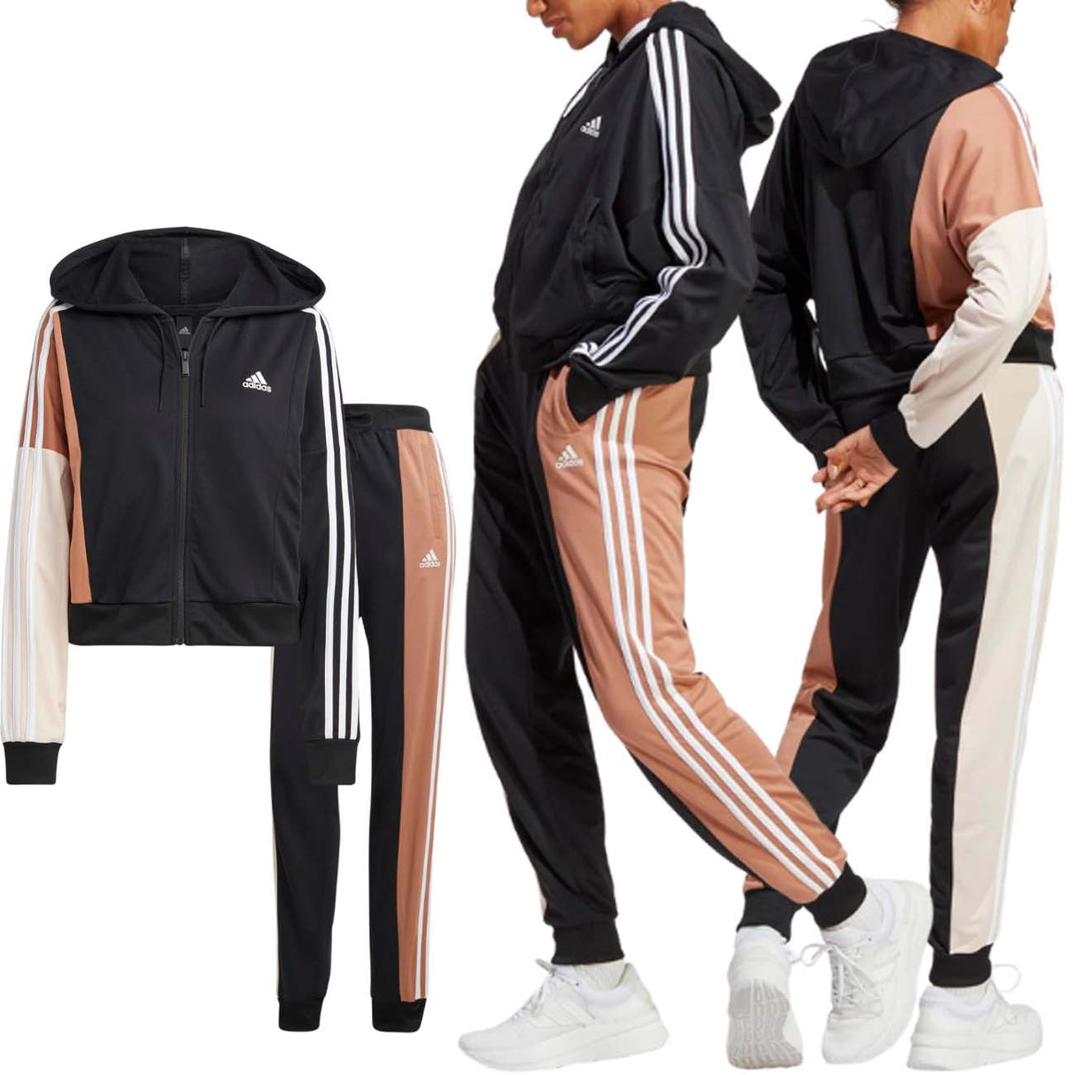 TUTA DONNA ADIDAS IC0396 ACETATO NERO