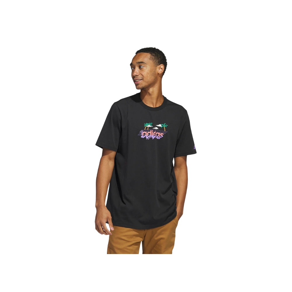 T-SHIRT ADIDAS HS2530 LINEARE BEACH-BIT NERO