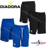 PANTALONCINO UOMO DIADORA 159642 PALESTRA CORSA SPORT CASUAL AZZURRO NERO