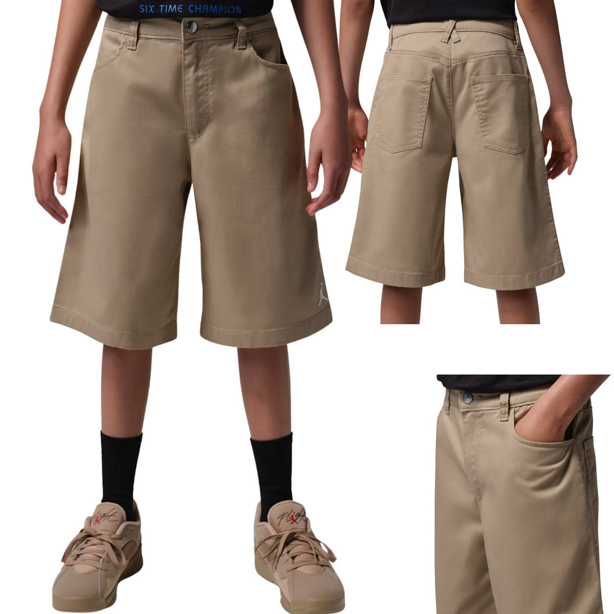 PANTALONCINI RAGAZZI JORDAN 95F593-X1T BEIGE