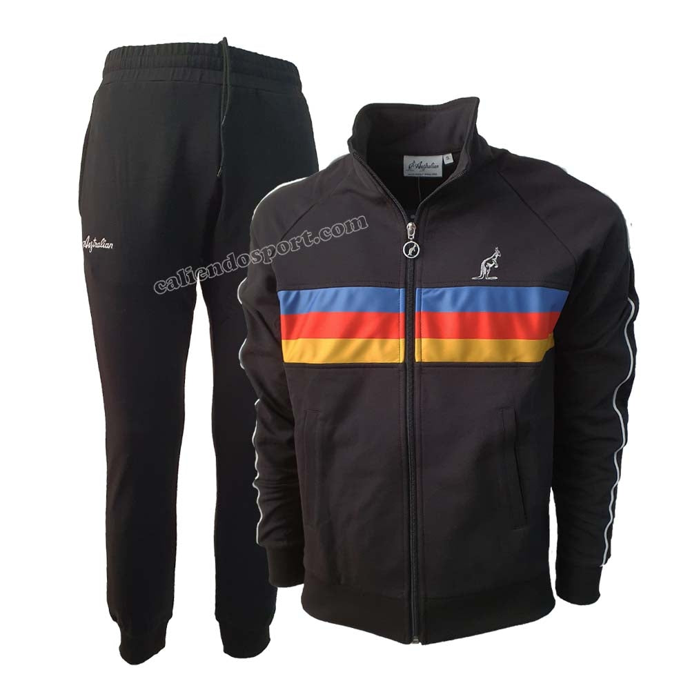 SURVÊTEMENT AUSTRALIEN EN COTON POLAIRE LSUTU0005 BLEU NOIR