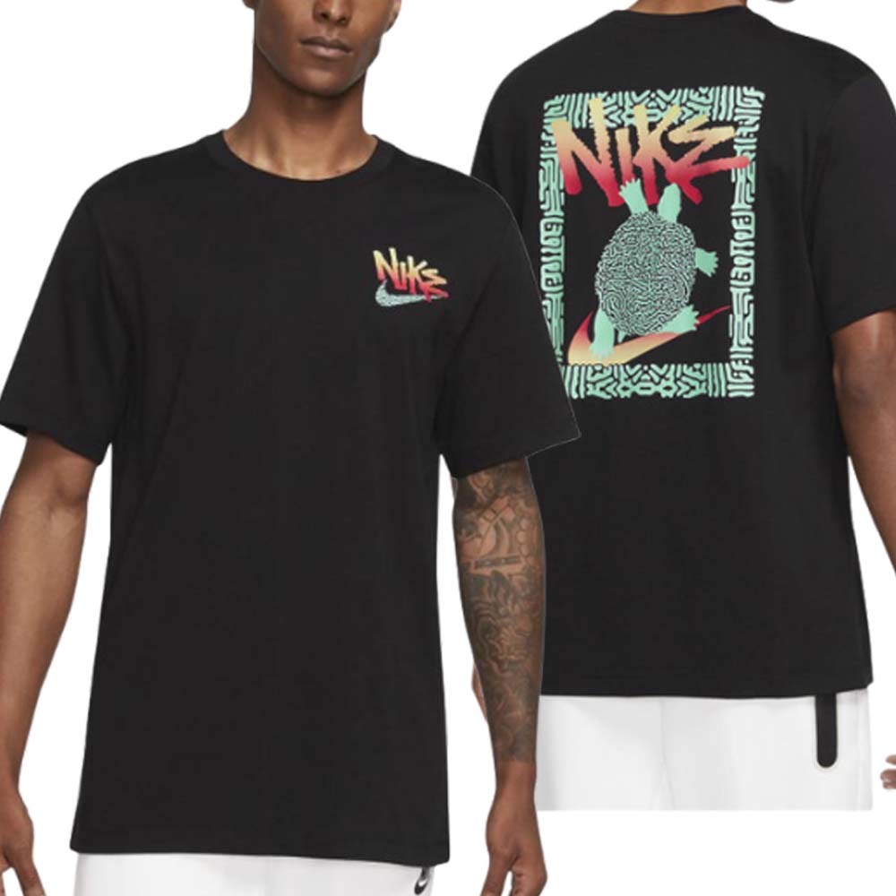 T-SHIRT SPORTWEAR EN COTON NIKE DQ1407 BLANC NOIR
