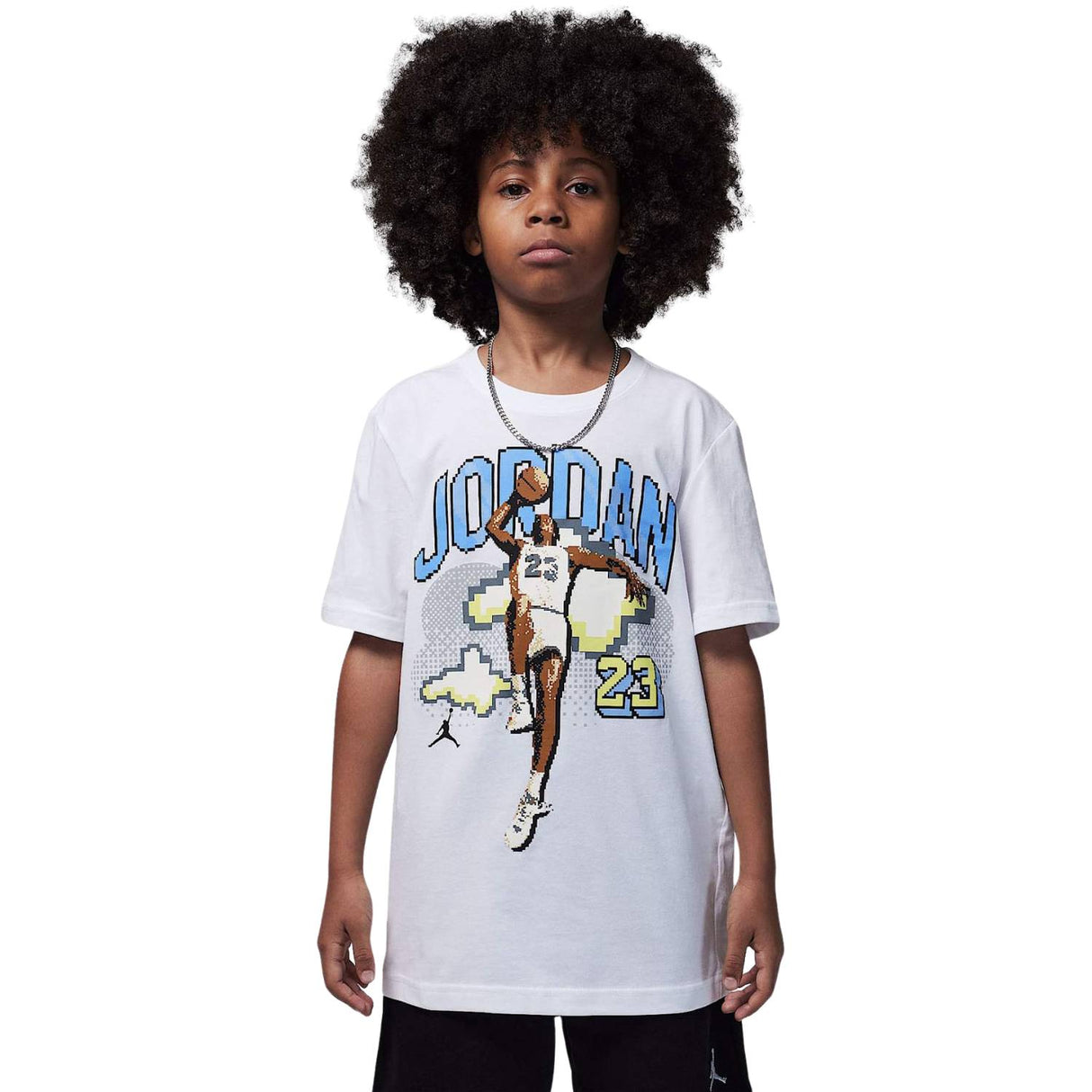 T-SHIRT RAGAZZI JORDAN 95D945 001 BIANCO