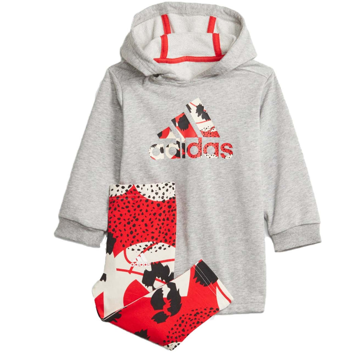 ADIDAS GT9503 ENSEMBLE COMPLET EN COTON BROSSÉ POUR FILLE