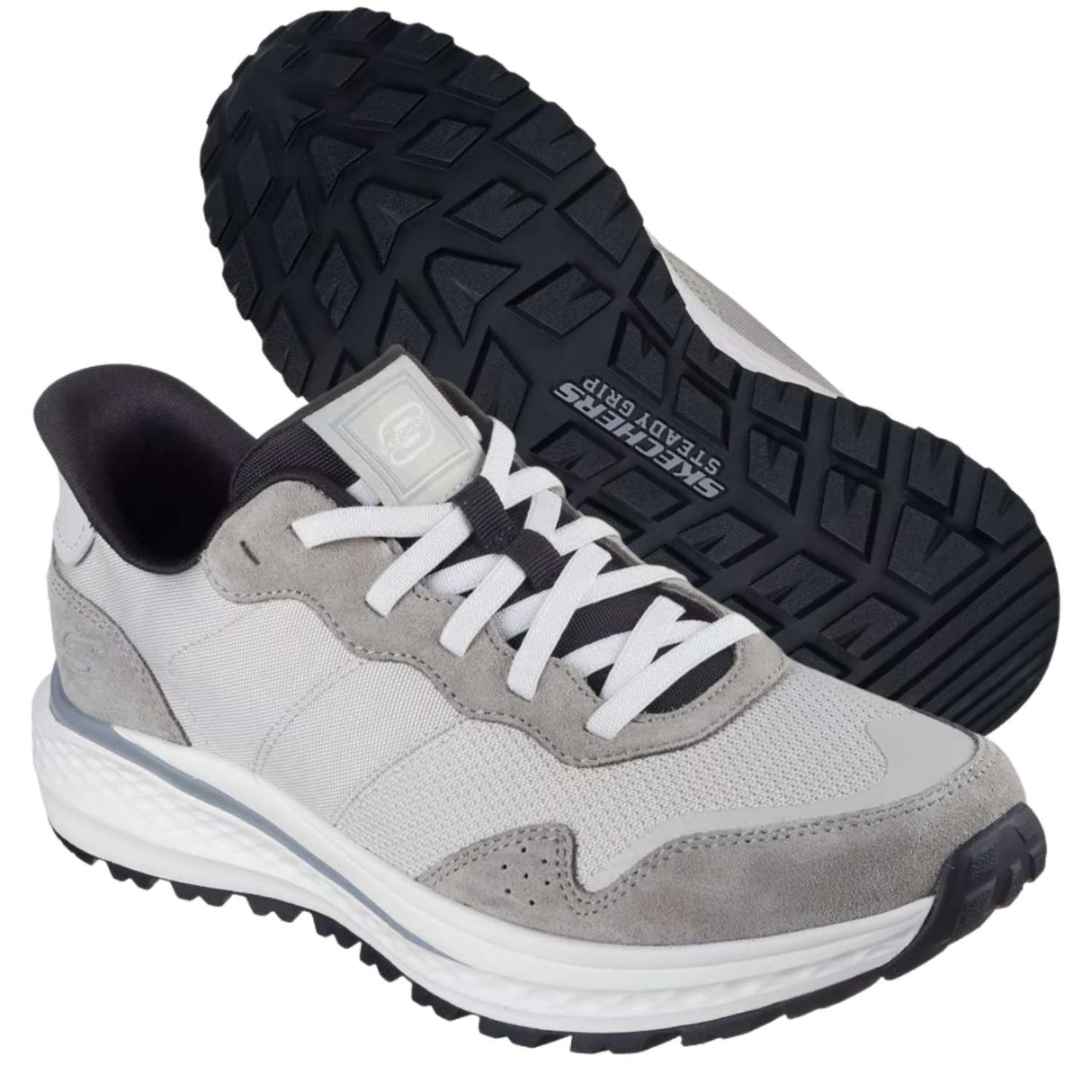 SCARPA SKECHERS 211069 GRY SLIP INS RELAXED SLADE ULTRA