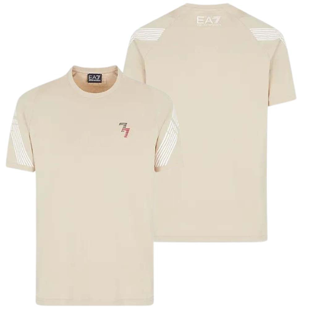 Tシャツ・カットソー EA7 3RPT03 PJ3BZ 7 LINES RECYCLED-COTTON T-shirt 7 Lines cotton crew-neck T-shirt | EA7
