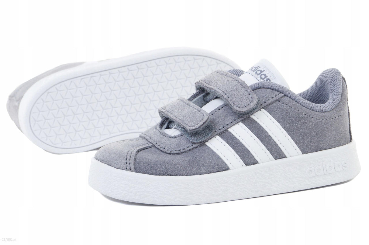 SCARPA ADIDAS BIMBO B75979 GRIGIO STRAPPO VL COURT 2.0 CMFI
