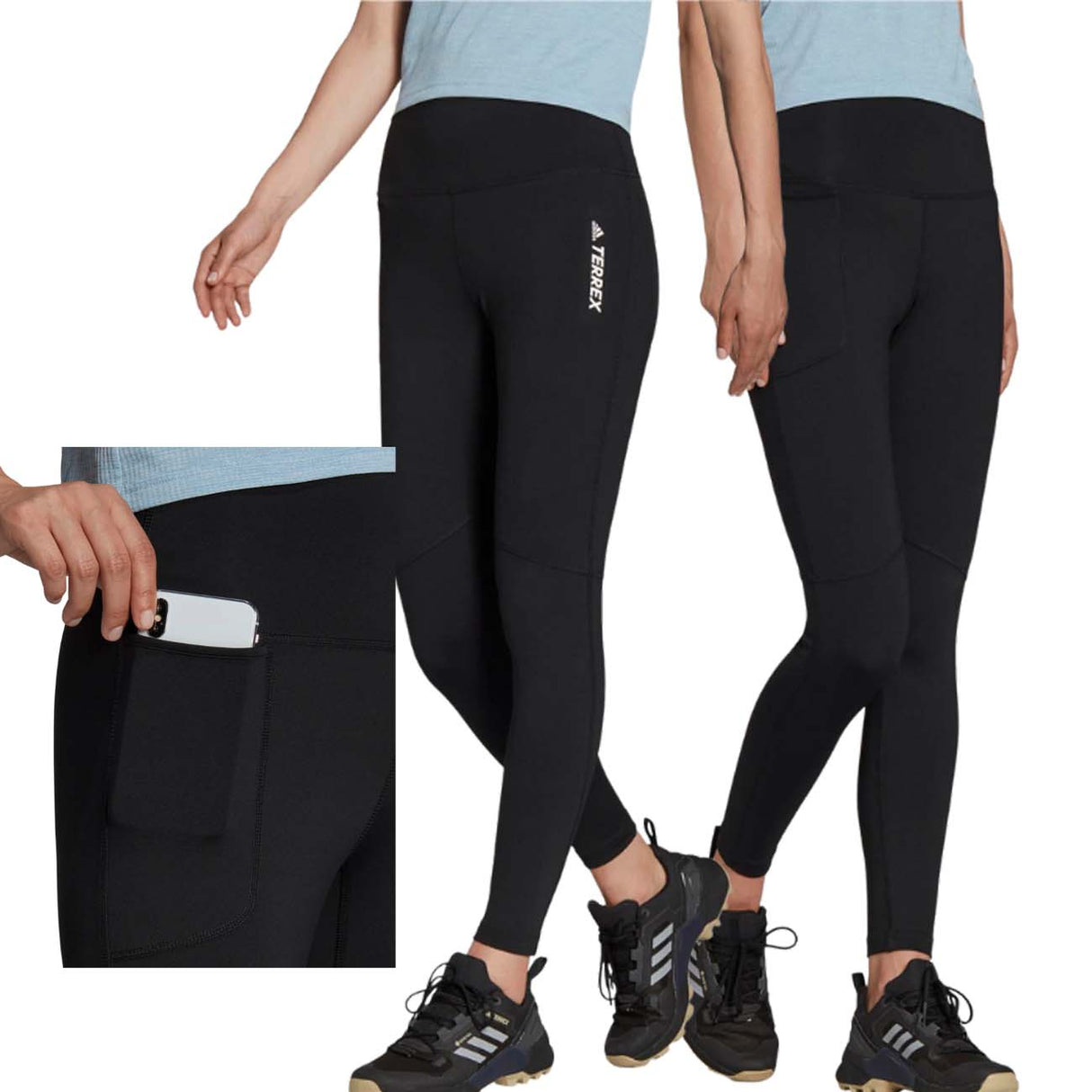 LEGGINGS DONNA ADIDAS HD2168 TERREX NERO SPORT