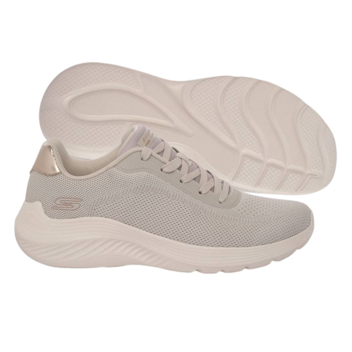 SCARPA DONNA SKECHERS 117679 OFWT BOBS SUAD WAVES CURRENT LOOK BEIGE