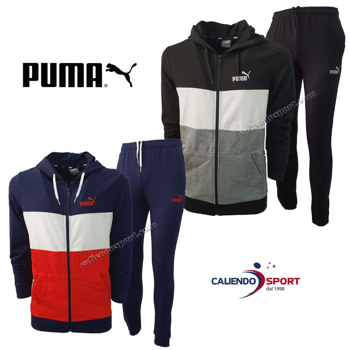TUTA PUMA 855966 MS COLORBLOCK SUI COTONE