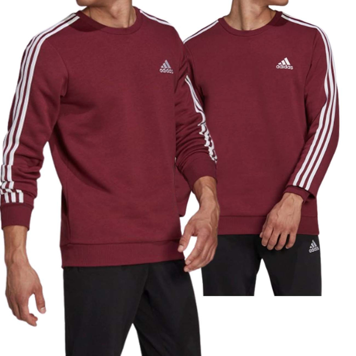 -ADIDAS H10196 ESSENTIALS FLEECE 3 STRIPES SWEATSHIRT