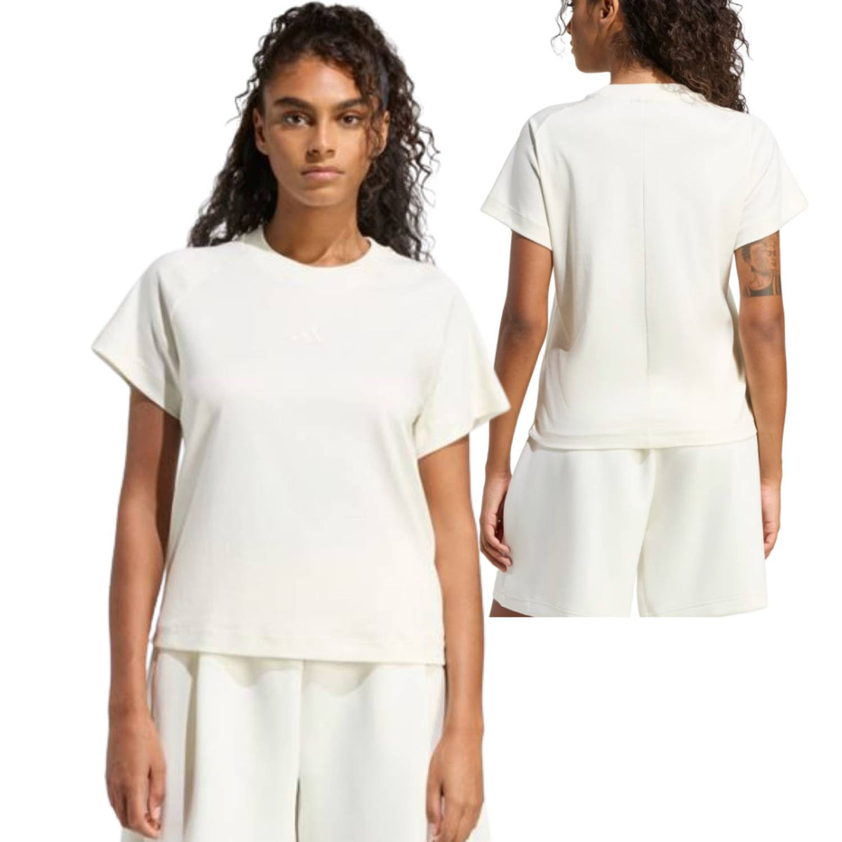 T-SHIRT DONNA ADIDAS KC9818 SOFT LUX COTONE