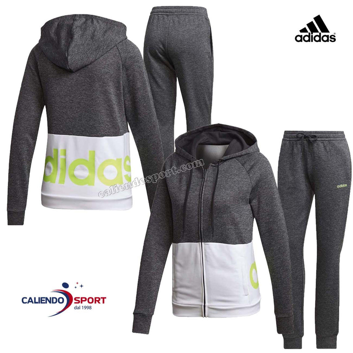 ADIDAS WOMEN'S TRACKSUIT GD4415 WTS LIN FT HOOD GREY