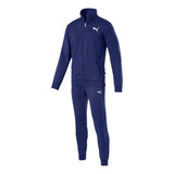 PUMA MEN'S TRACKSUIT 851555 BLUE GREY COTTON FLEECE STYLE GOOD SWEAT GYM SPORT