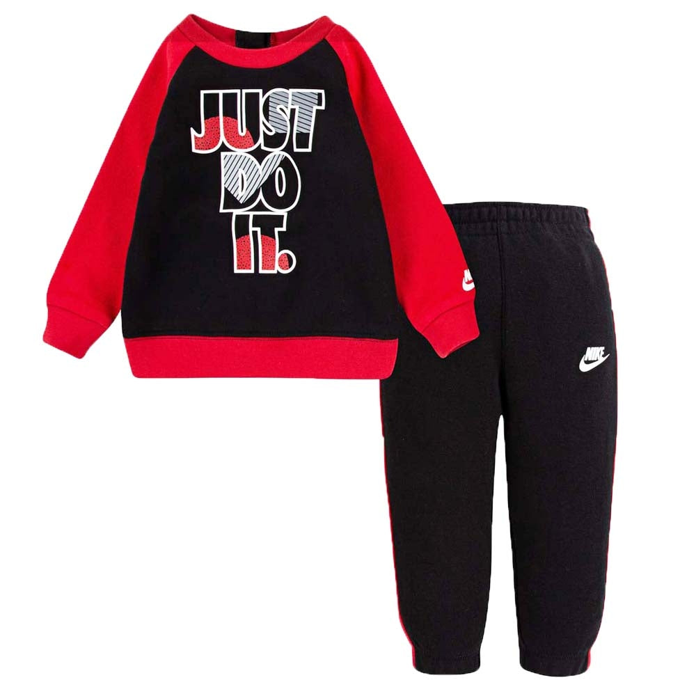 TUTA NIKE BAMBINO 86G985 GEH JUST DO IT COTONE GARZATO