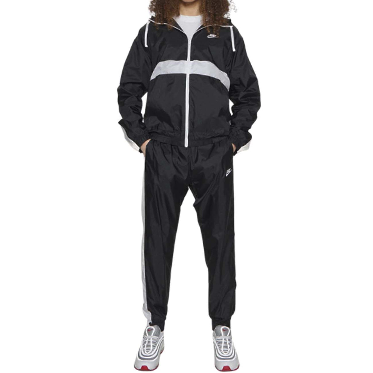 TUTA NIKE BV3025 013 SPORTWEAR NERO MICROFRIBRA