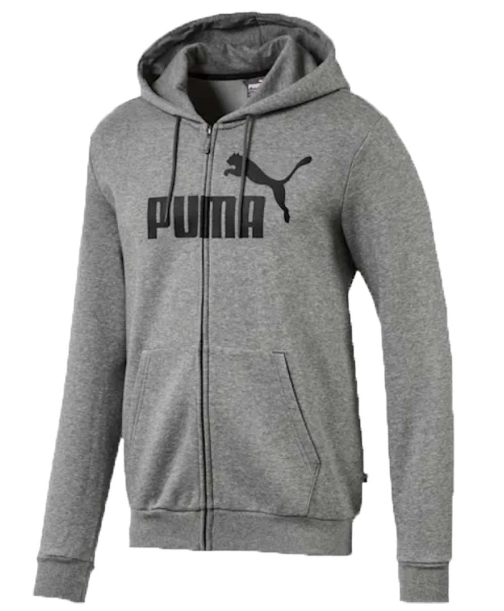 FELPA PUMA 851765 ESSENTIALS FULL ZIP CON CAPPUCCIO FELPATA