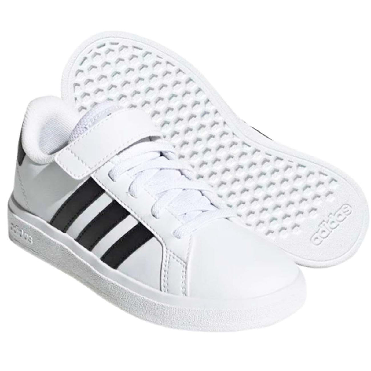 ADIDAS GW6521 GRAND COURT WHITE STRAP SHOE