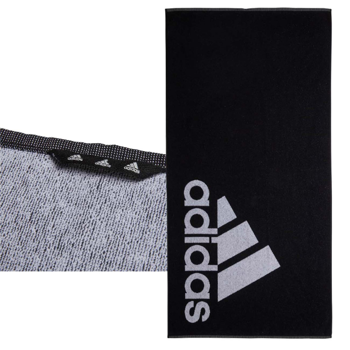 ASCIUGAMANO ADIDAS DH2866 NERO GRANDE ASCIUGATURA RAPIDA