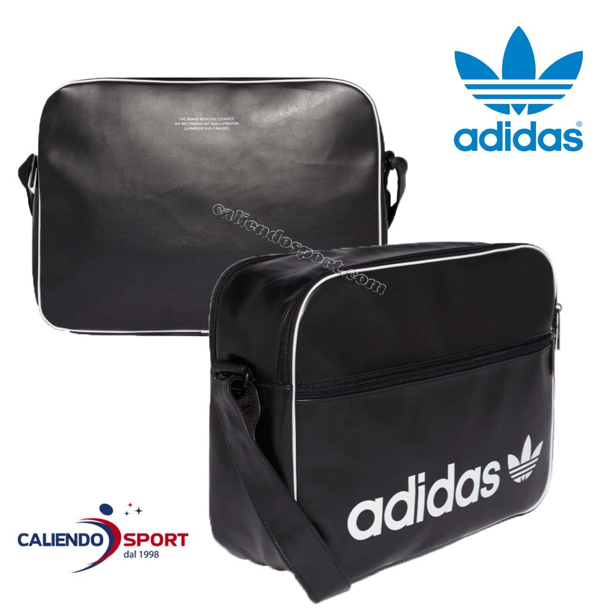 BORSA ADIDAS ORIGINALS DH1002 NERO VINTAGE AIRLINER